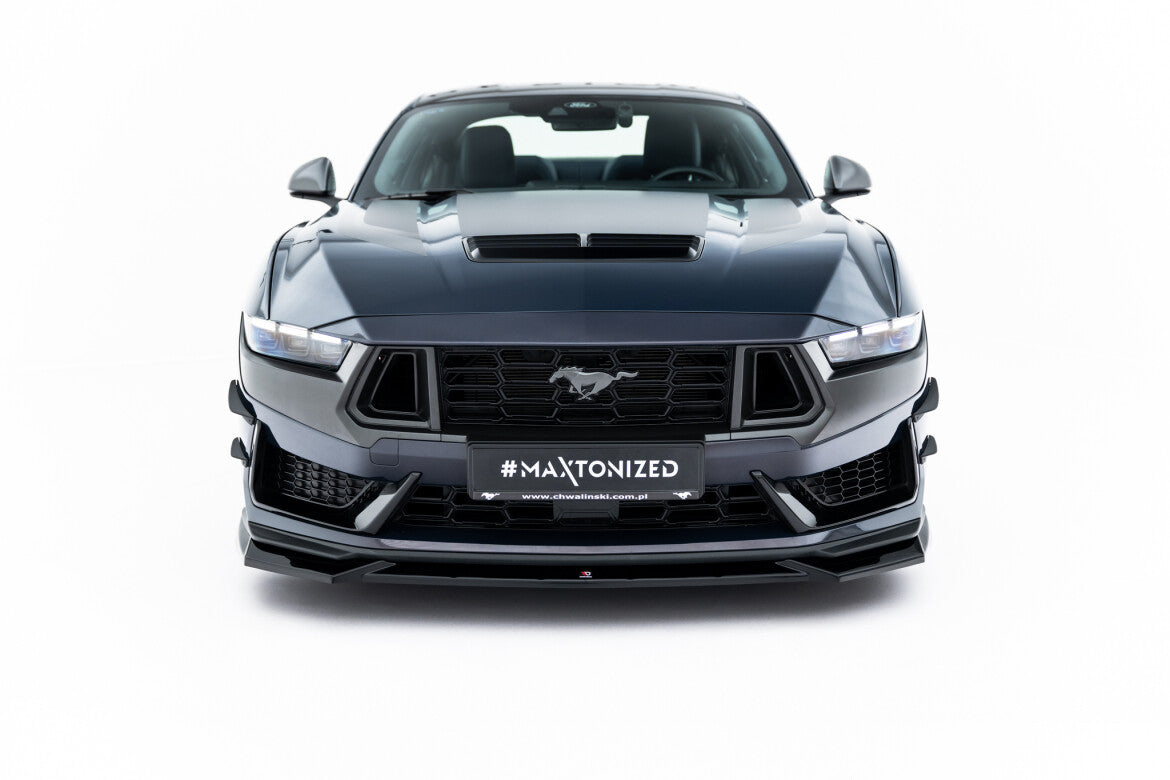 Frontlippe V.1 passend für Ford Mustang Dark Horse Mk7 schwarz Hochglanz