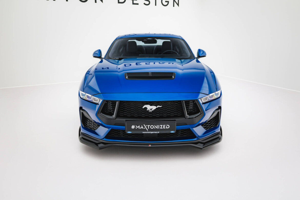 Frontlippe V.1 passend für Ford Mustang GT Mk7 schwarz Hochglanz