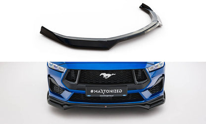 Frontlippe V.1 passend für Ford Mustang GT Mk7 schwarz Hochglanz