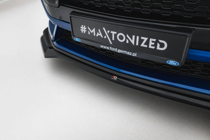 Frontlippe V.1 passend für Ford Mustang GT Mk7 schwarz Hochglanz
