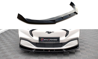Frontlippe V.1 passend für Ford Mustang Mach-E Mk1 schwarz Hochglanz