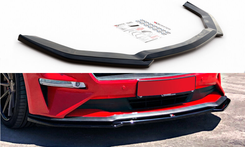 Frontlippe V.1 passend für Ford Mustang Mk. 6 FL schwarz Hochglanz