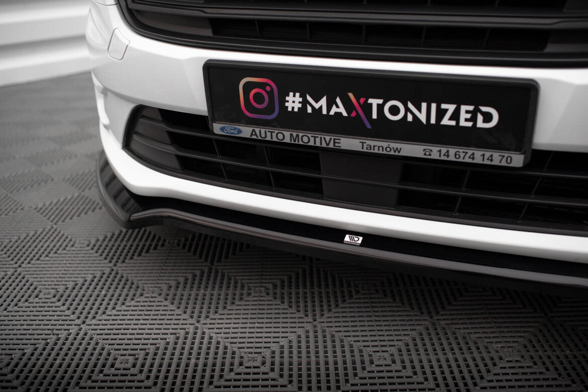 Frontlippe V.1 passend für Ford Transit Connect Mk2 FL schwarz Hochglanz