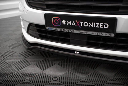 Frontlippe V.1 passend für Ford Transit Connect Mk2 FL schwarz Hochglanz