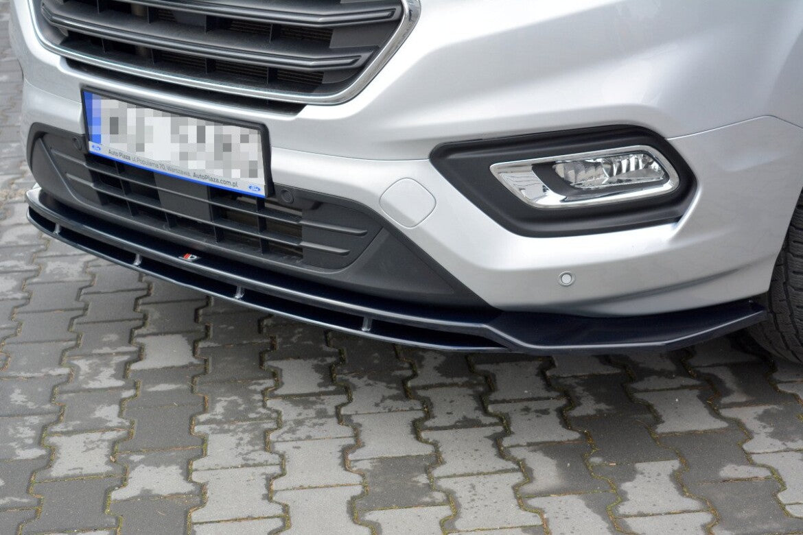 Frontlippe V.1 passend für Ford Transit Custom Mk1 FL / Tourneo Custom Mk1 FL schwarz Hochglanz
