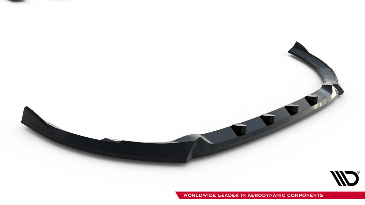 Frontlippe V.1 passend für Ford Transit Custom / Tourneo Custom Mk2 schwarz Hochglanz