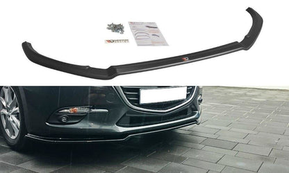 Frontlippe V.1 passend für Mazda 3 BN (Mk3) FL schwarz Hochglanz
