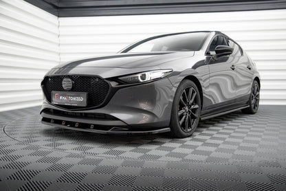 Frontlippe V.1 passend für Mazda 3 Mk4 schwarz Hochglanz