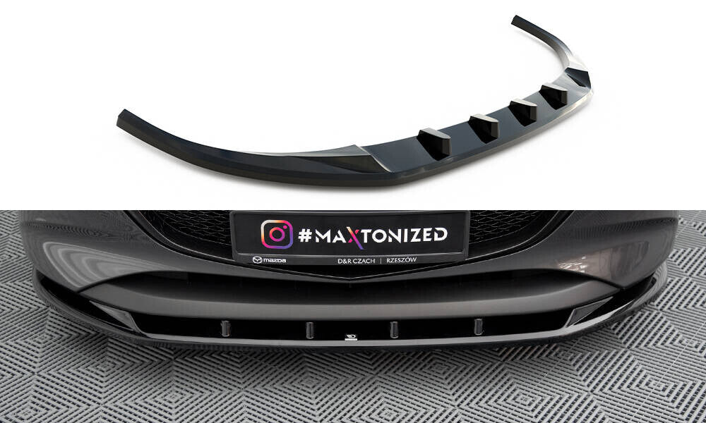 Frontlippe V.1 passend für Mazda 3 Mk4 schwarz Hochglanz