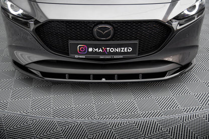 Frontlippe V.1 passend für Mazda 3 Mk4 schwarz Hochglanz