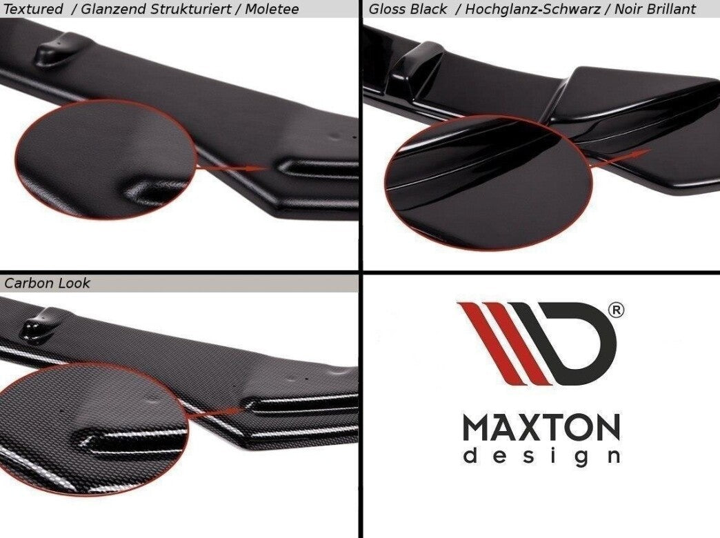 Frontlippe V.1 passend für Mazda 6 GJ (Mk3) FL schwarz Hochglanz
