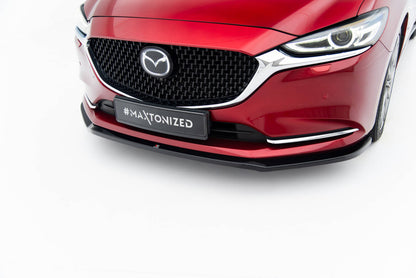 Frontlippe V.1 passend für Mazda 6 Mk3 FL schwarz Hochglanz