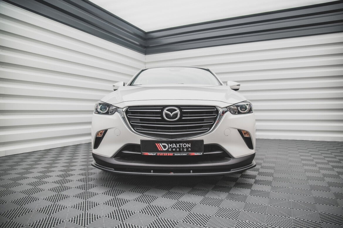 Frontlippe V.1 passend für Mazda CX-3 schwarz Hochglanz