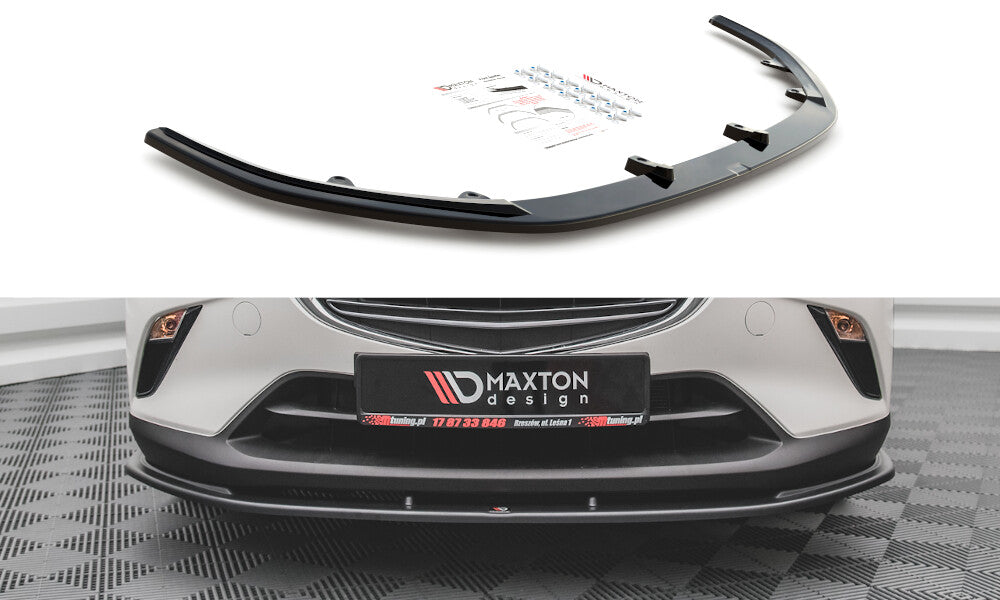 Frontlippe V.1 passend für Mazda CX-3 schwarz Hochglanz
