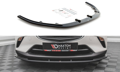 Frontlippe V.1 passend für Mazda CX-3 schwarz Hochglanz