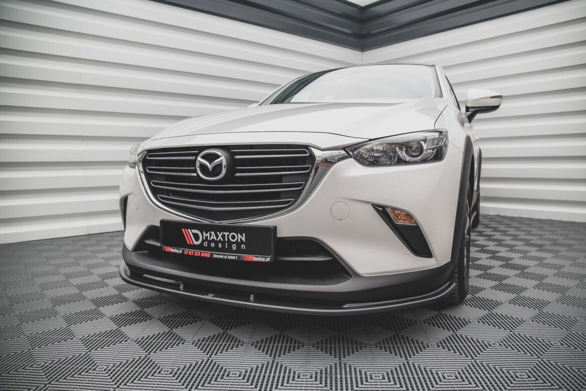 Frontlippe V.1 passend für Mazda CX-3 schwarz Hochglanz