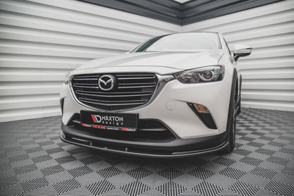 Frontlippe V.1 passend für Mazda CX-3 schwarz Hochglanz