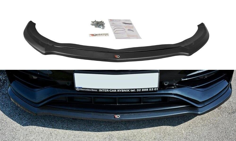 Frontlippe V.1 passend für Mercedes A W176 AMG FL schwarz Hochglanz