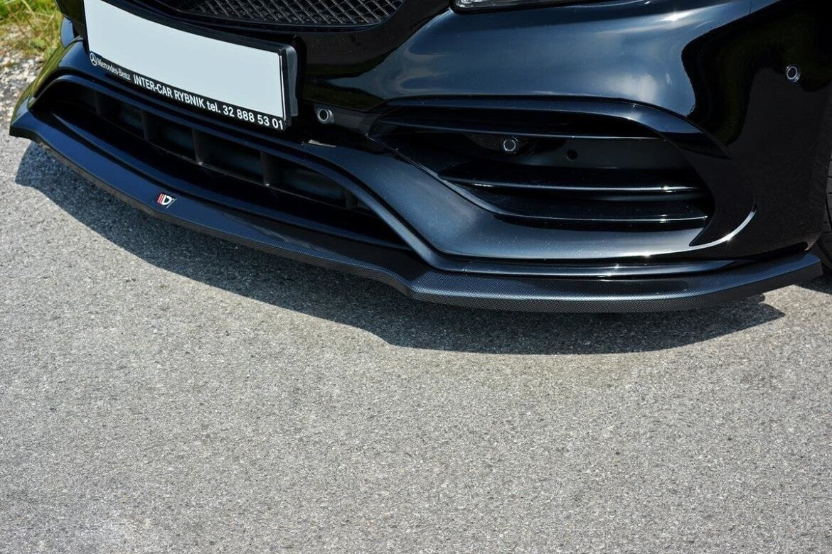 Frontlippe V.1 passend für Mercedes A W176 AMG FL schwarz Hochglanz