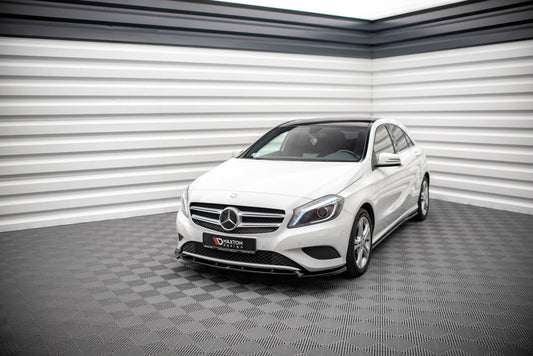 Frontlippe V.1 passend für Mercedes A W176 schwarz Hochglanz