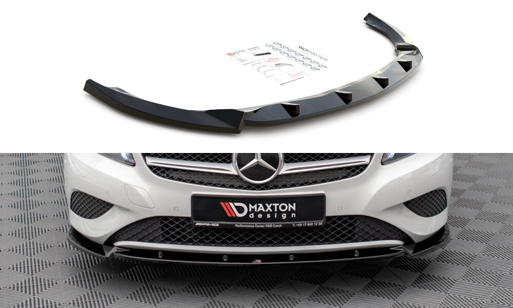 Frontlippe V.1 passend für Mercedes A W176 schwarz Hochglanz