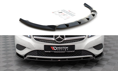 Frontlippe V.1 passend für Mercedes A W176 schwarz Hochglanz