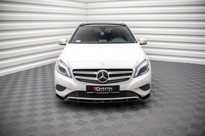 Frontlippe V.1 passend für Mercedes A W176 schwarz Hochglanz