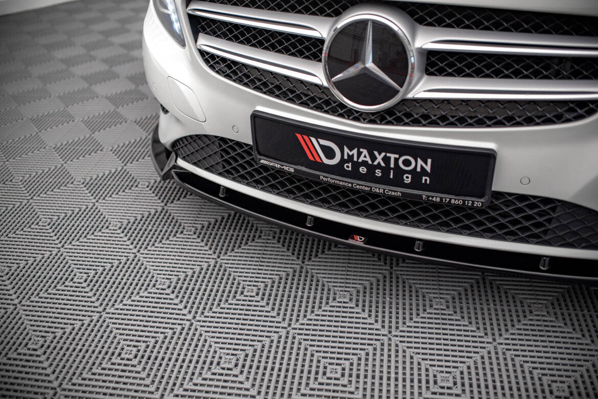 Frontlippe V.1 passend für Mercedes A W176 schwarz Hochglanz