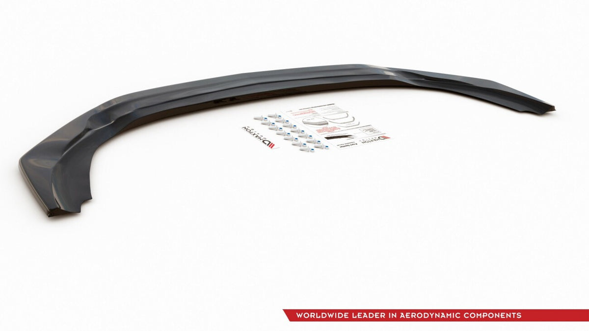 Frontlippe V.1 passend für Mercedes A35 AMG Aero W177 schwarz Hochglanz