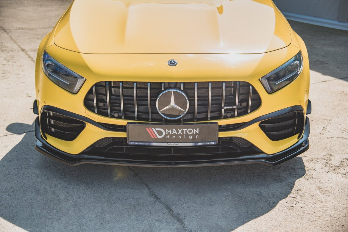 Frontlippe V.1 passend für Mercedes-AMG A 45 S Aero Pack W177 schwarz Hochglanz