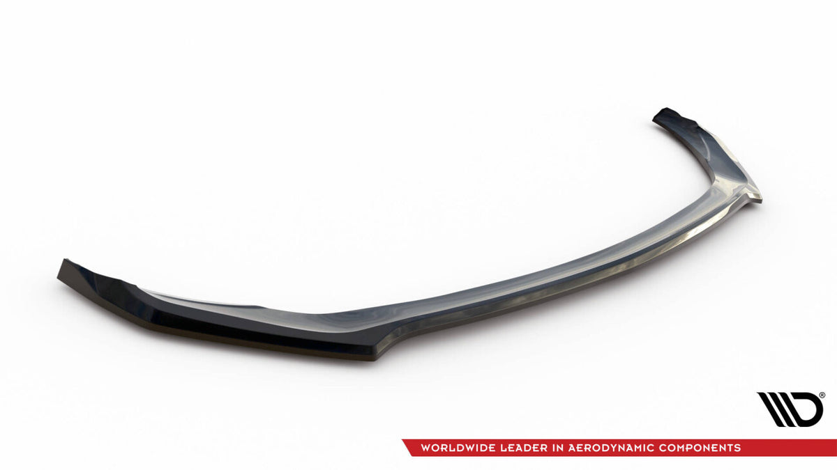 Frontlippe V.1 passend für Mercedes-AMG C43 Coupe / Cabrio / Limousine / Kombi C205 / A205 / W205 / S205 FL schwarz Hochglanz