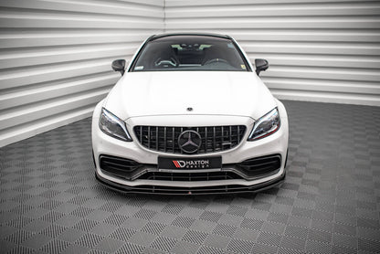 Frontlippe V.1 passend für Mercedes-AMG C63 Coupe AMG Aero Pack C205 FL schwarz Hochglanz