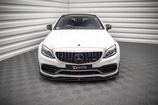 Frontlippe V.1 passend für Mercedes-AMG C63 Coupe AMG Aero Pack C205 FL schwarz Hochglanz