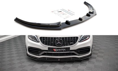 Frontlippe V.1 passend für Mercedes-AMG C63 Coupe AMG Aero Pack C205 FL schwarz Hochglanz