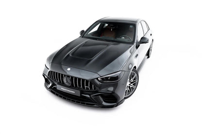 Frontlippe V.1 passend für Mercedes-AMG C63 Limousine / Kombi W206 / S206 schwarz Hochglanz