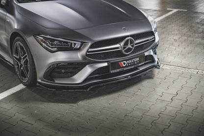 Frontlippe V.1 passend für Mercedes-AMG CLA 35 Aero C118 schwarz Hochglanz
