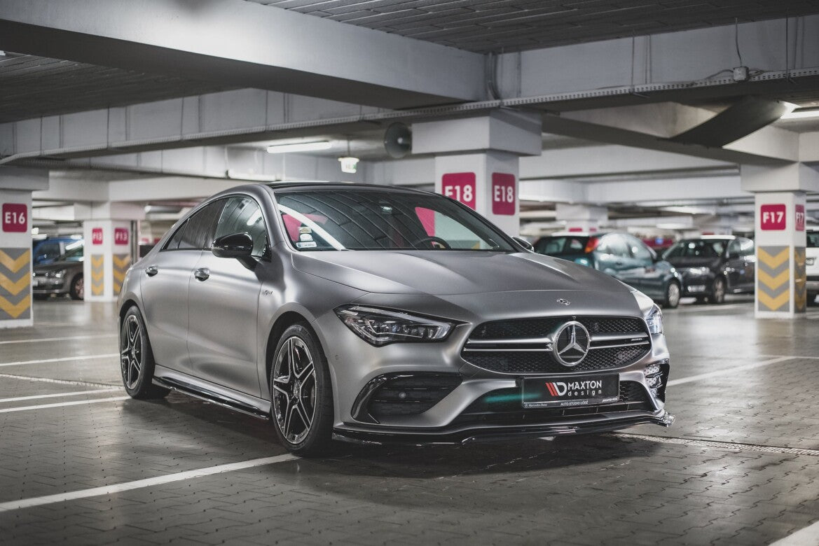 Frontlippe V.1 passend für Mercedes-AMG CLA 35 Aero C118 schwarz Hochglanz