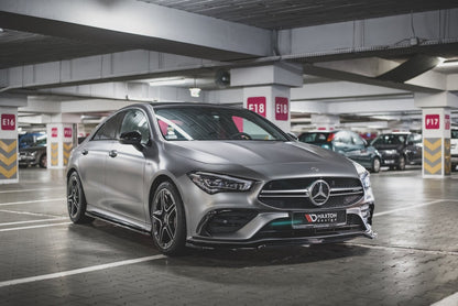 Frontlippe V.1 passend für Mercedes-AMG CLA 35 Aero C118 schwarz Hochglanz