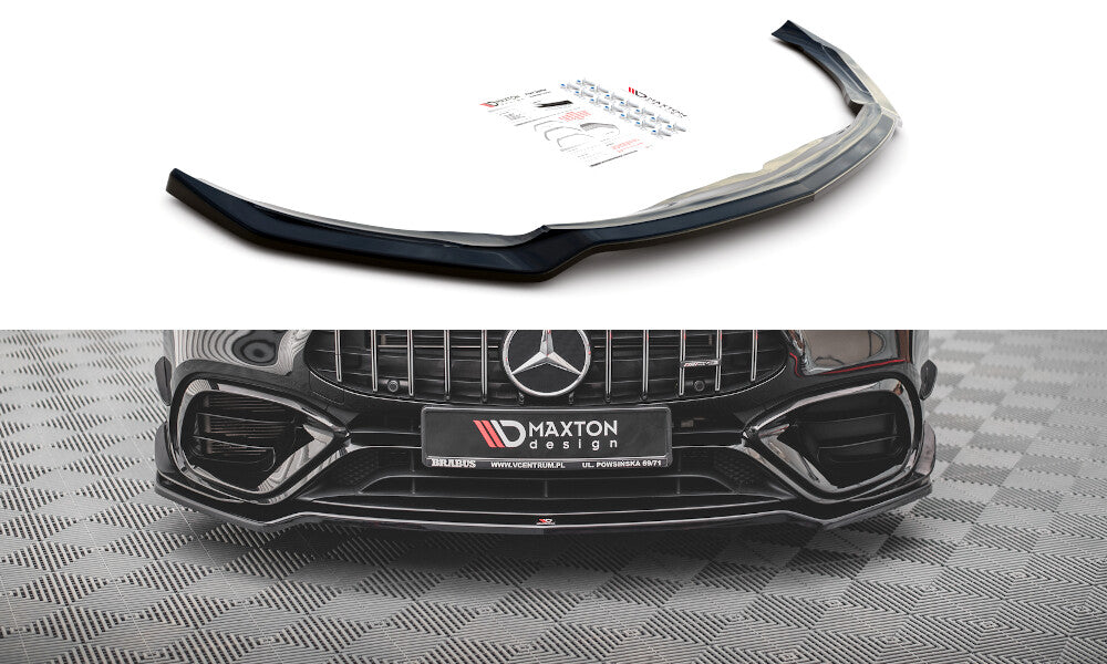 Frontlippe V.1 passend für Mercedes-AMG CLA 45 Aero C118 schwarz Hochglanz