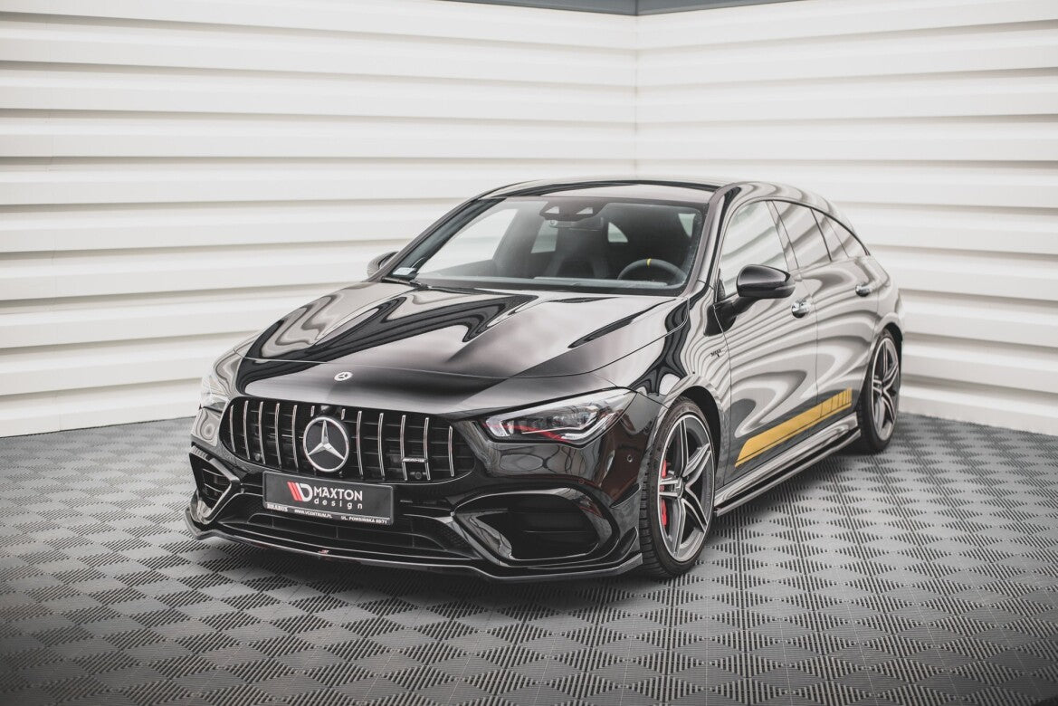 Frontlippe V.1 passend für Mercedes-AMG CLA 45 Aero C118 schwarz Hochglanz