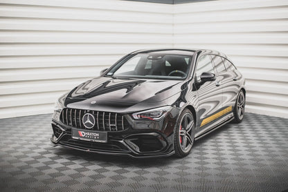 Frontlippe V.1 passend für Mercedes-AMG CLA 45 Aero C118 schwarz Hochglanz