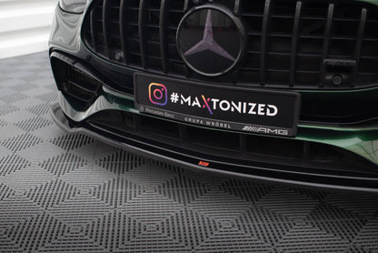 Frontlippe V.1 passend für Mercedes-AMG E63 W213 FL schwarz Hochglanz