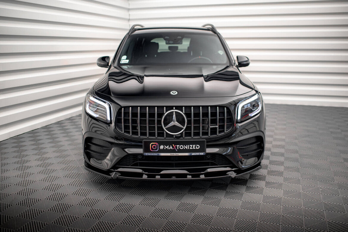 Frontlippe V.1 passend für Mercedes-AMG GLB 35 / AMG-Line X247 schwarz Hochglanz