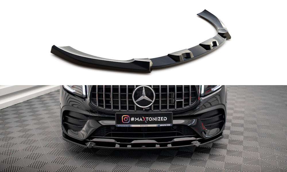 Frontlippe V.1 passend für Mercedes-AMG GLB 35 / AMG-Line X247 schwarz Hochglanz