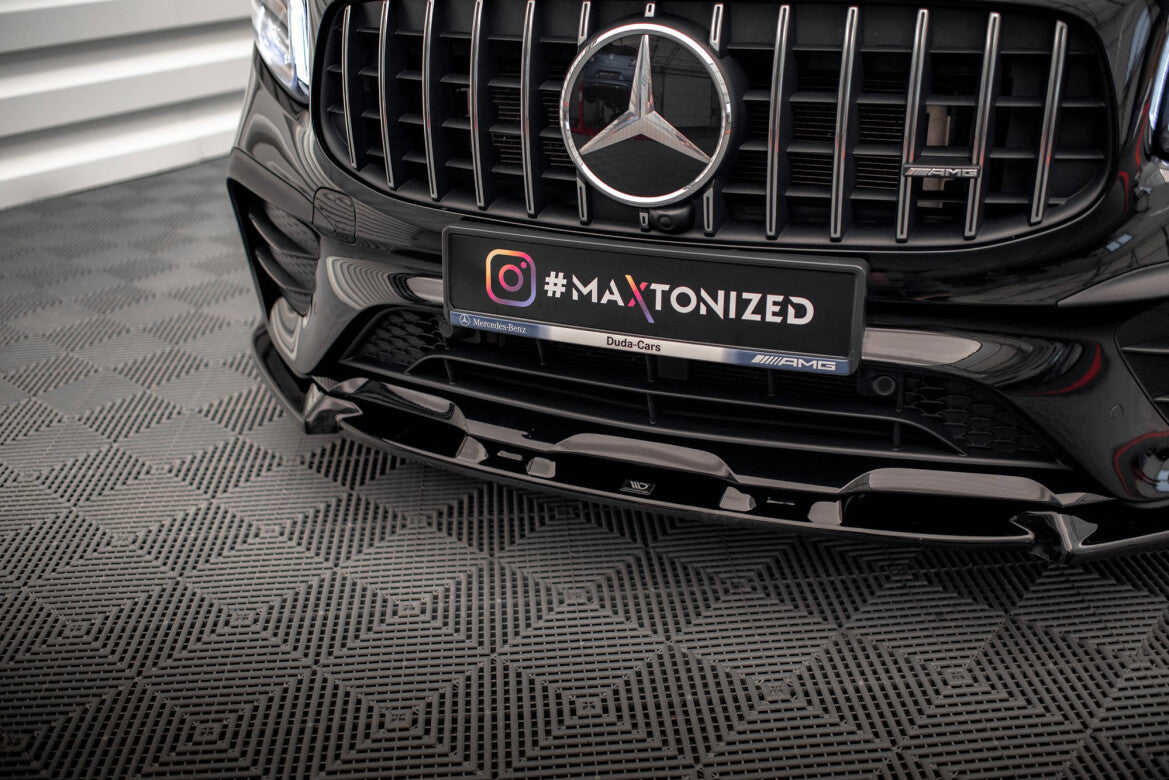Frontlippe V.1 passend für Mercedes-AMG GLB 35 / AMG-Line X247 schwarz Hochglanz