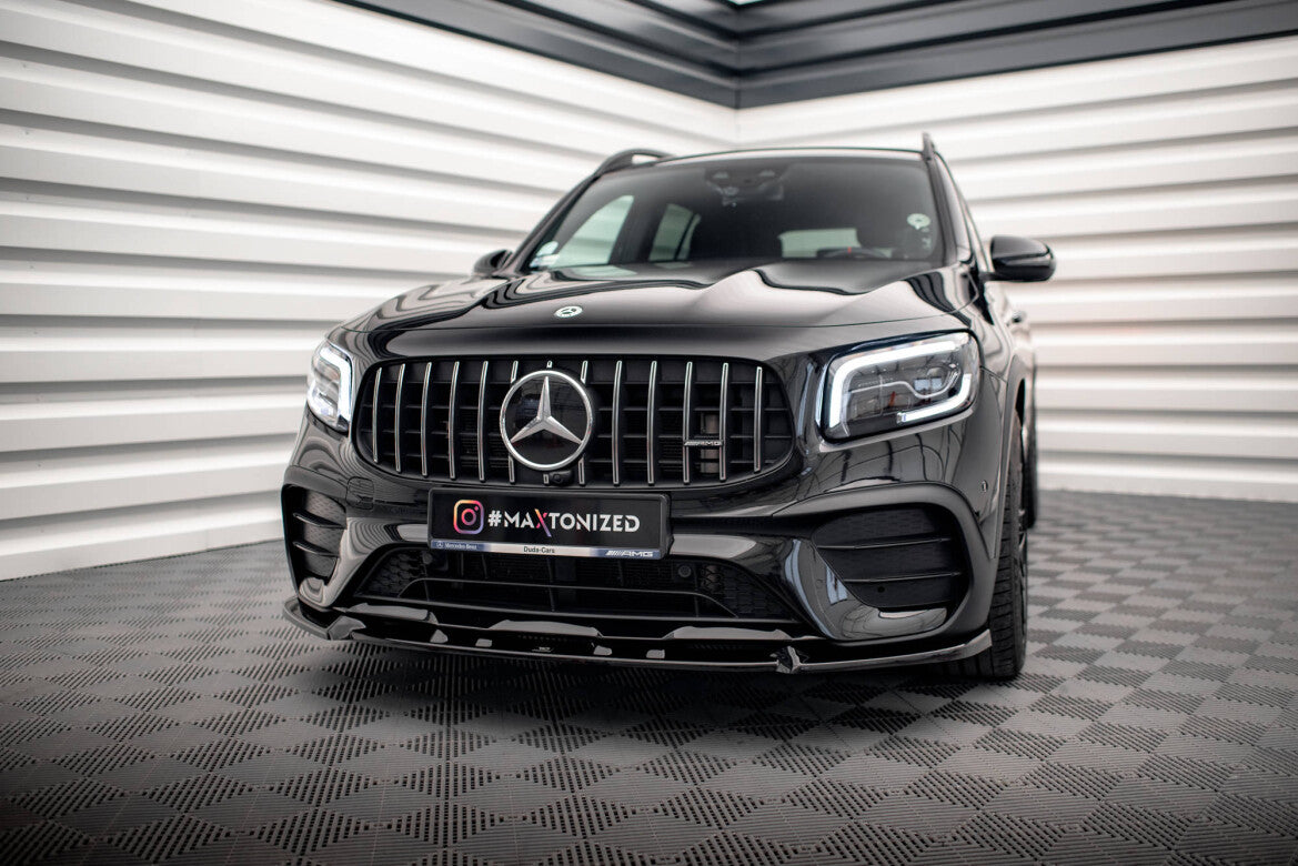 Frontlippe V.1 passend für Mercedes-AMG GLB 35 / AMG-Line X247 schwarz Hochglanz