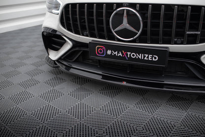 Frontlippe V.1 passend für Mercedes-AMG GT 43 4 Door Coupe V8 Styling Package X290 schwarz Hochglanz