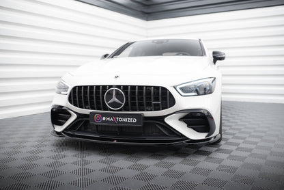 Frontlippe V.1 passend für Mercedes-AMG GT 43 4 Door Coupe V8 Styling Package X290 schwarz Hochglanz