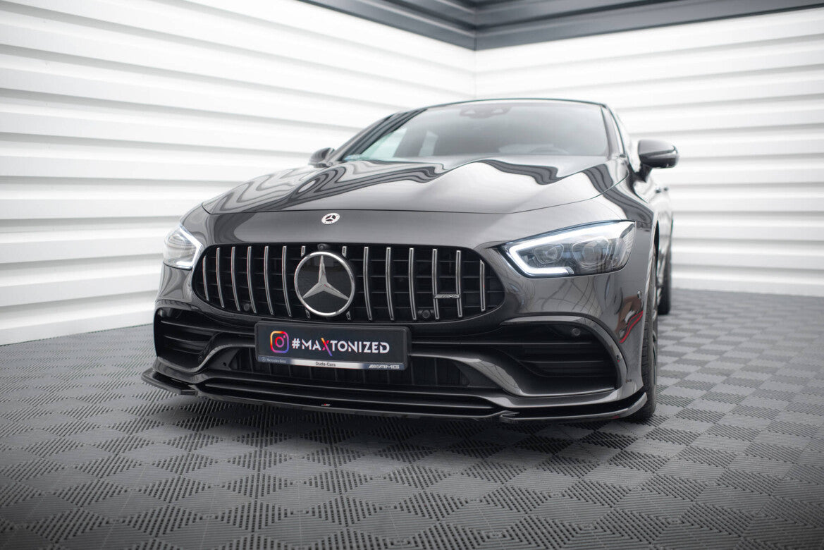 Frontlippe V.1 passend für Mercedes-AMG GT 53 4-Door Coupe X290 schwarz Hochglanz