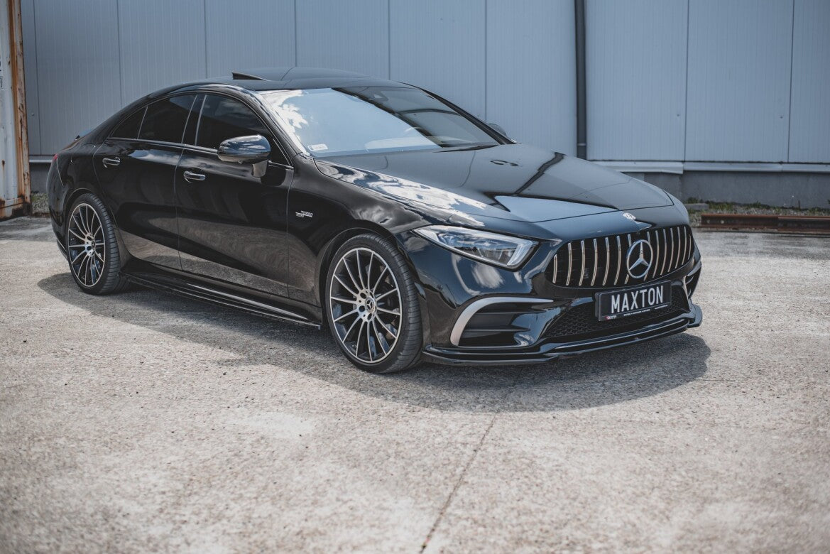 Frontlippe V.1 passend für Mercedes-Benz CLS AMG-Line C257 schwarz Hochglanz